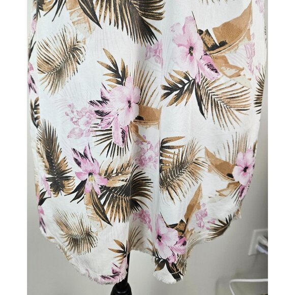 Kut From The Kloth Tropical Print Button-Front Shirt Dress Lightweight Sz Small - Picture 13 of 15